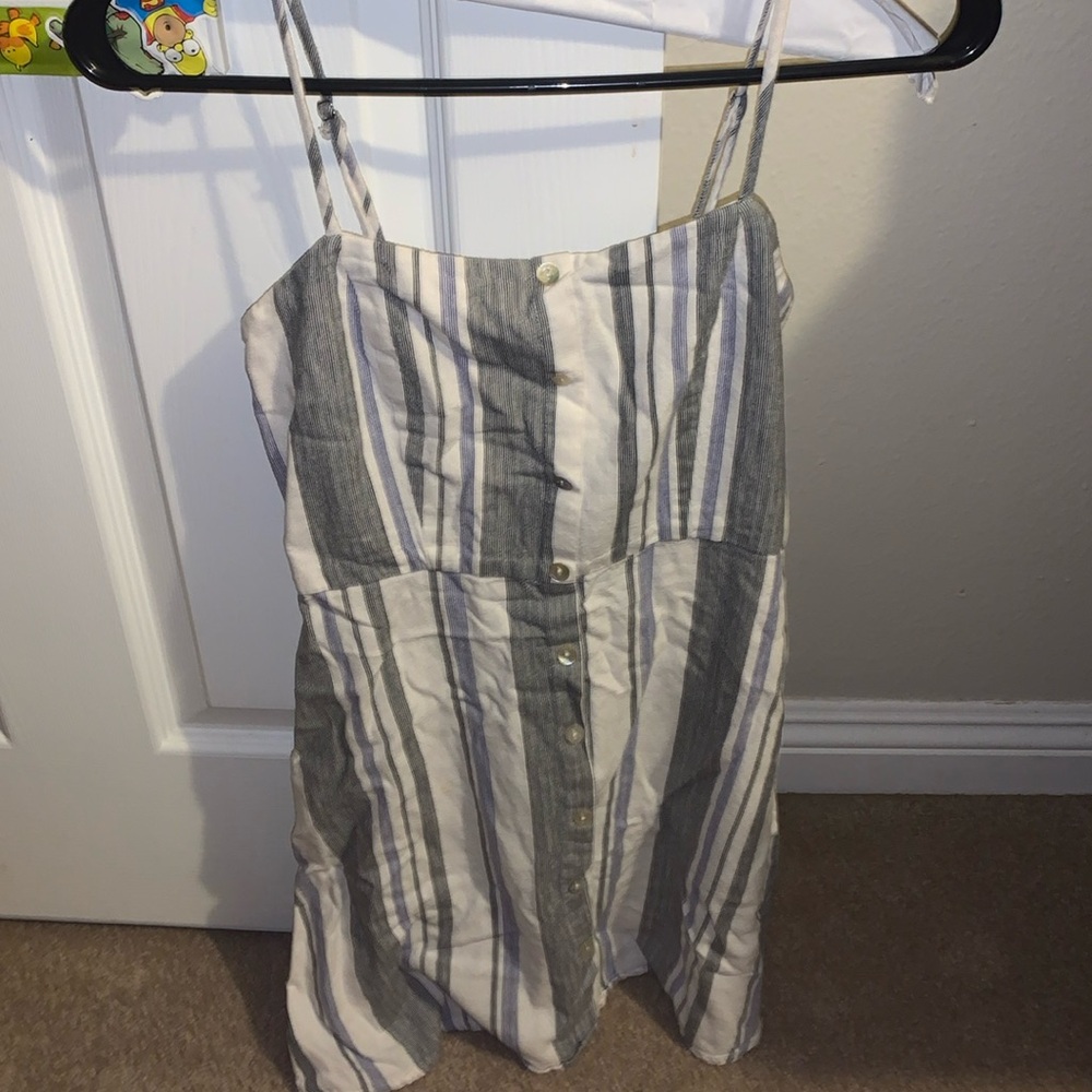 Horizontal striped dress